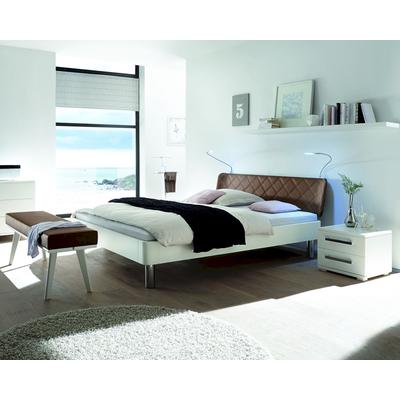 Hasena Fine-Line Massivholzbett Syma Syko/Gabo 180x220 cm / Buche weiss deckend, lackiert Image