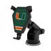 Miami Hurricanes Stripe Design Wireless Car Charger