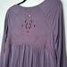 American Eagle Outfitters Tops | Aeo | Soft & Sexy Embroidered Crochet Back Hi-Low | Color: Purple | Size: S