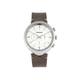 Breed Tempest Chronograph Leather-Band Watch w/Date Grey/White One Size BRD8602