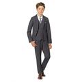 Paisley of London Boys Classic Grey Prom Suit, Slim-fit Premium Suit, 3 Years