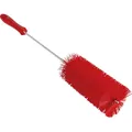 Vikan Brosse tubulaire avec manche, moyen, Ø 60 mm, lot de 15, rouge