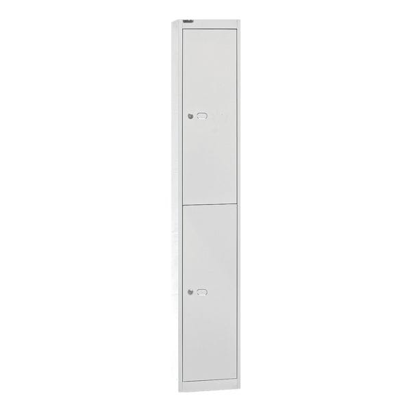 Bisley Garderobenschrank »Office« 1x 30 cm tiefes Abteil mit 2 Fächern grau, 30.5x180.2x30.5 cm