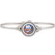 Women's Luca + Danni New York Islanders Silver Bangle Bracelet