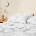 Kotton Culture Single size Sheets 4 Piece 100% Egyptian Cotton 600 Thread Count Soft Bedding Luxury Hotel Sheets with 38cm Deep Pocket Snug Fit Smooth Sateen Weave (White)