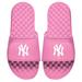 Women's ISlide Pink New York Yankees Primary Logo Slide Sandals