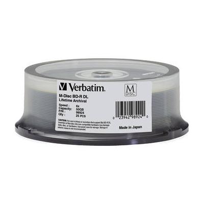 Verbatim M-Disc BD-R DL 50GB 6x Blu-ray Discs (Spindle, 25-Pack) 98924