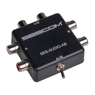 Sescom SES-AUDIO-AB RCA Stereo Audio MP3 iPod FLAC WMA A/B Switch SES-AUDIO-AB