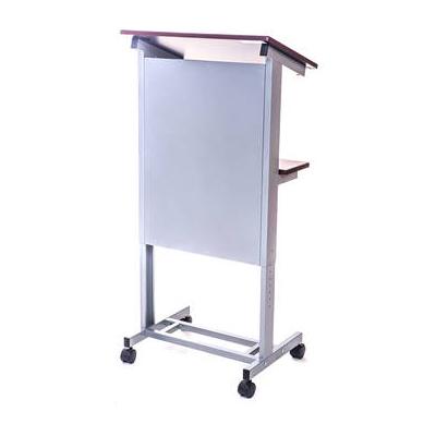 Luxor Rolling Adjustable-Height Lectern Podium LX-ADJ-DW