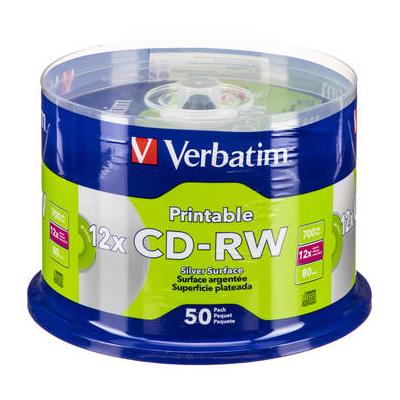 Verbatim CD-RW 700MB 12x DataLifePlus Inkjet Print...