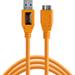 Tether Tools TetherPro USB 3.0 Male Type-A to USB 3.0 Micro-B Cable (15', Orange) CU5454