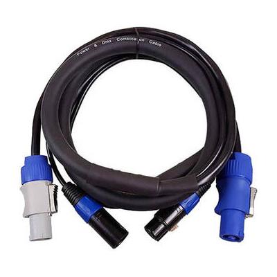 Blizzard Cool Cable powerCON & DMX 3-Pin Combo Cable (25') DMXPC-25