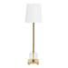 Celia Glass Buffet Lamp - Tapered Linen White - Ballard Designs Tapered Linen White - Ballard Designs