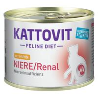 24 x 185 g Huhn Niere/Renal Kattovit Katzen-Nahrungsergänzung