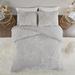 Madison Park King/Cal King 100% Cotton Tufted Duvet Cover Set in Grey/White - Olliix MP12-6395