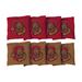 Cornell Big Red 8-Pack Regulation Corn-Filled Cornhole Bag Set