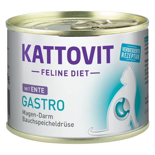 24 x 185 g mit Ente Kattovit Katzenfutter nass