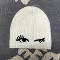 Kate Spade Accessories | Kate Spade Winking Beanie Hat | Color: Black/White | Size: Os