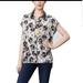 Anthropologie Tops | Anthropologie Post Mark Bee Blouse In Size Small | Color: Black/Cream | Size: S