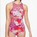 Athleta Swim | Athleta One Piece Swimsuit High Neck Xs 32b/C | Color: Pink | Size: Xs