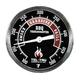 Tel-Tru BQ300 Barbecue Thermometer, 7.6cm black dial with zones, 10.2cm stem, 100/500 degrees F