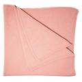 Graham Cashmere - 100% Cashmere Purl Stitch Large Baby Blanket - Made in Scotland (Soft Pink)