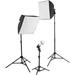 Westcott uLite LED 3-Light Collapsible Softbox Kit with 2.4 GHz Remote, 45W 403L-C