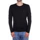 Tommy Hilfiger - Mens Long Sleeved T-Shirts - Men's T-Shirts - Tommy Hilfiger Mens T Shirts - Stretch Slim Fit Long Sleeve T Shirts Men - Black Shirt - Size XX-Large