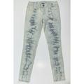 American Eagle Outfitters Jeans | American Eagle Jeggings Stretch Distressed Stripes | Color: Blue/White | Size: 4