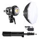 GVM 80W LED Video Light with Bowens Mount Kit, Continuous Softbox Lighting 5600K CRI97+ Dimmable LED Photography Lighting Kit, Studio Lighting for Camera Film Photographic Light with Stand