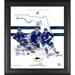 Tampa Bay Lightning Framed 15" x 17" Franchise Foundations Collage with a Piece of Game Used Puck - Limited Edition 813