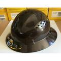 HDPE Dark Tan Full Brim Hard Hat with Fas-trac Suspension