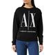 Armani Exchange Women's Icon Project Sweatshirt, Black (Black 1200), X-Small