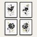 Noir Blooms Art - Print III, 23" x 18" - Ballard Designs