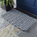 Rope Doormat - Gray/Navy, Small - Ballard Designs Gray/Navy Small - Ballard Designs