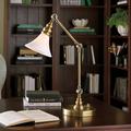 Quinn Milk Glass Task Lamp - Ballard Designs - Ballard Designs