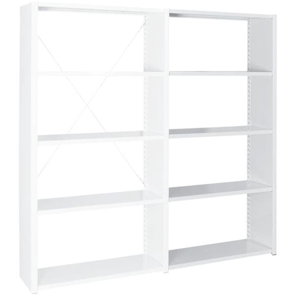 MANORGA Stahlregalsystem »Epsilon« Anbauregal 5 Stahlblechböden 125 x 38,8 cm weiß Image