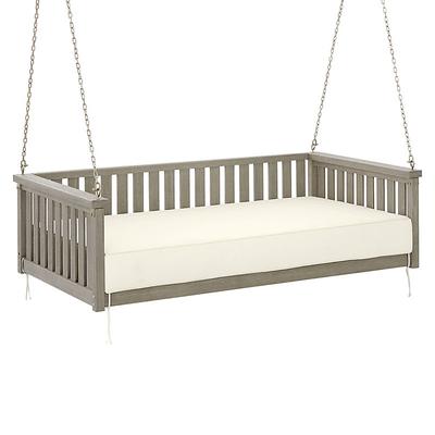 Sunday Daybed Swing with Cushion - Graywash - Ballard Designs