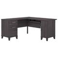 Bush Furniture Somerset 60W L Shaped Desk with Storage in Storm Gray - Bush Furniture WC81530K