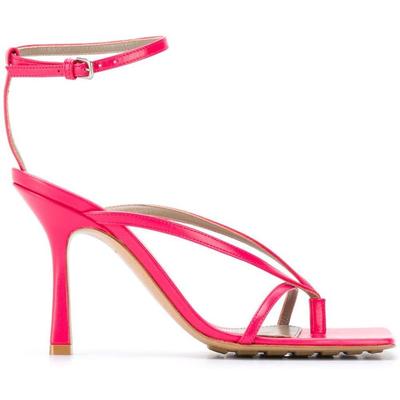 Stretch Sandals Pink Bottega Veneta Heels From Lyst Accuweather Shop
