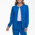 Dickies Women's Eds Essentials Snap Front Scrub Jacket - Royal Blue Size XL (DK305)