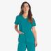 Dickies Women's Eds Essentials V-Neck Scrub Top - Teal Size XL (DK615)