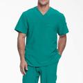 Dickies Men's Eds Essentials Tuckable V-Neck Scrub Top - Teal Size XL (DK635)