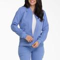 Dickies Women's Balance Zip Front Scrub Jacket - Ceil Blue Size XL (L10360)