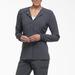 Dickies Women's Eds Essentials Snap Front Scrub Jacket - Pewter Gray Size Xxs (DK305)