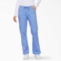 Dickies Women's Eds Signature Drawstring Cargo Scrub Pants - Ceil Blue Size 2Xl (86206)