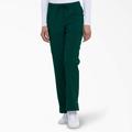 Dickies Women's Eds Essentials Drawstring Scrub Pants - Hunter Green Size S (DK010)