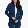 Dickies Women's Balance Zip Front Scrub Jacket - Navy Blue Size S (L10360)