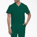 Dickies Men's Eds Essentials Tuckable V-Neck Scrub Top - Hunter Green Size 5Xl (DK635)