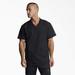 Dickies Men's Dynamix V-Neck Scrub Top - Black Size 4Xl (DK640)